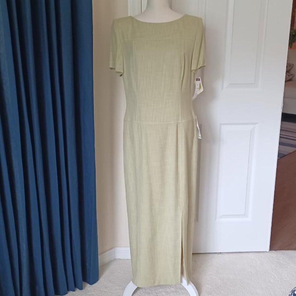 NEW! Maggy London Cap Sleeve Drop Waist Maxi Dress Size 12